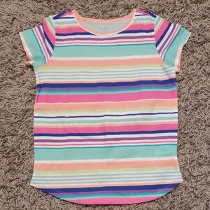 ❤️4/$20 Place Multicolor Striped Short Sleeve Tee